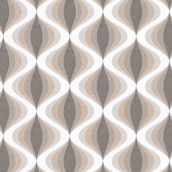Manhattan Comfort Niort, Vinyl Turbine Twist Wallpaper, 205 In X 33 Ft = 56 Sq Ft Niort - main